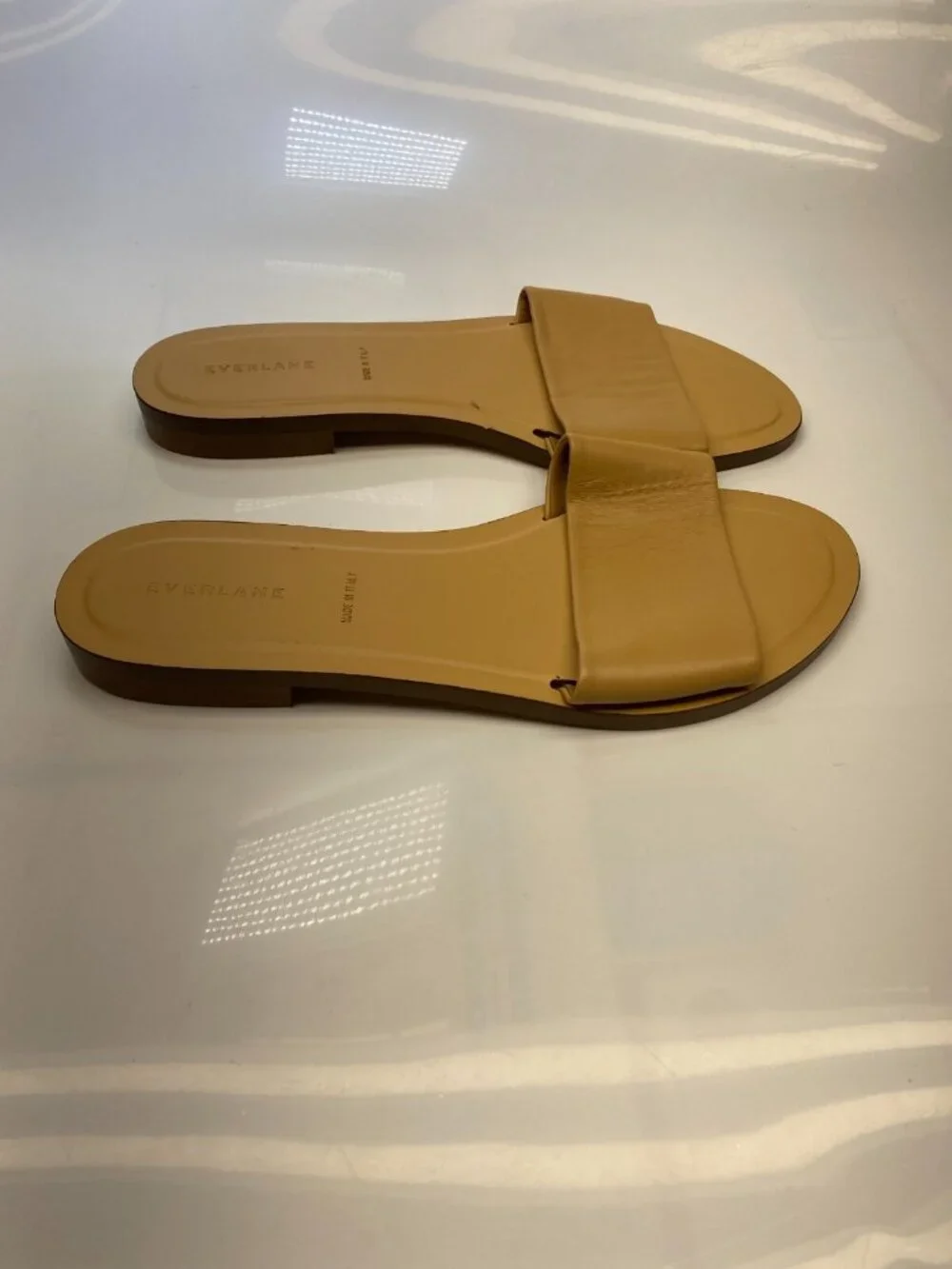 Everlane Womens Leather Tan Sandal Sz 11